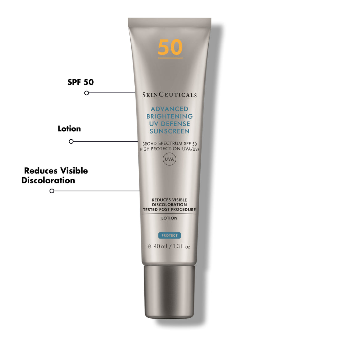 SkinCeuticals Advanced Brightening UV Defense SPF 50 Sunscreen Protection 40ml