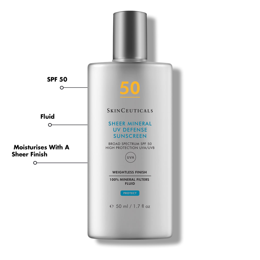 SkinCeuticals Sheer Mineral UV Defense SPF 50 Sunscreen Protection 30ml